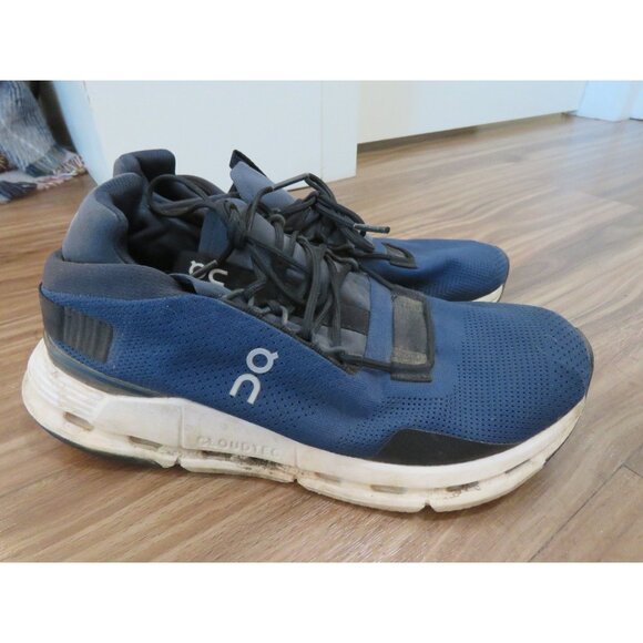 ON RUNNING On Cloud Cloudnova Athletic Navy White Sneaker Shoes - Size US 9.5 - Picture 2 of 13